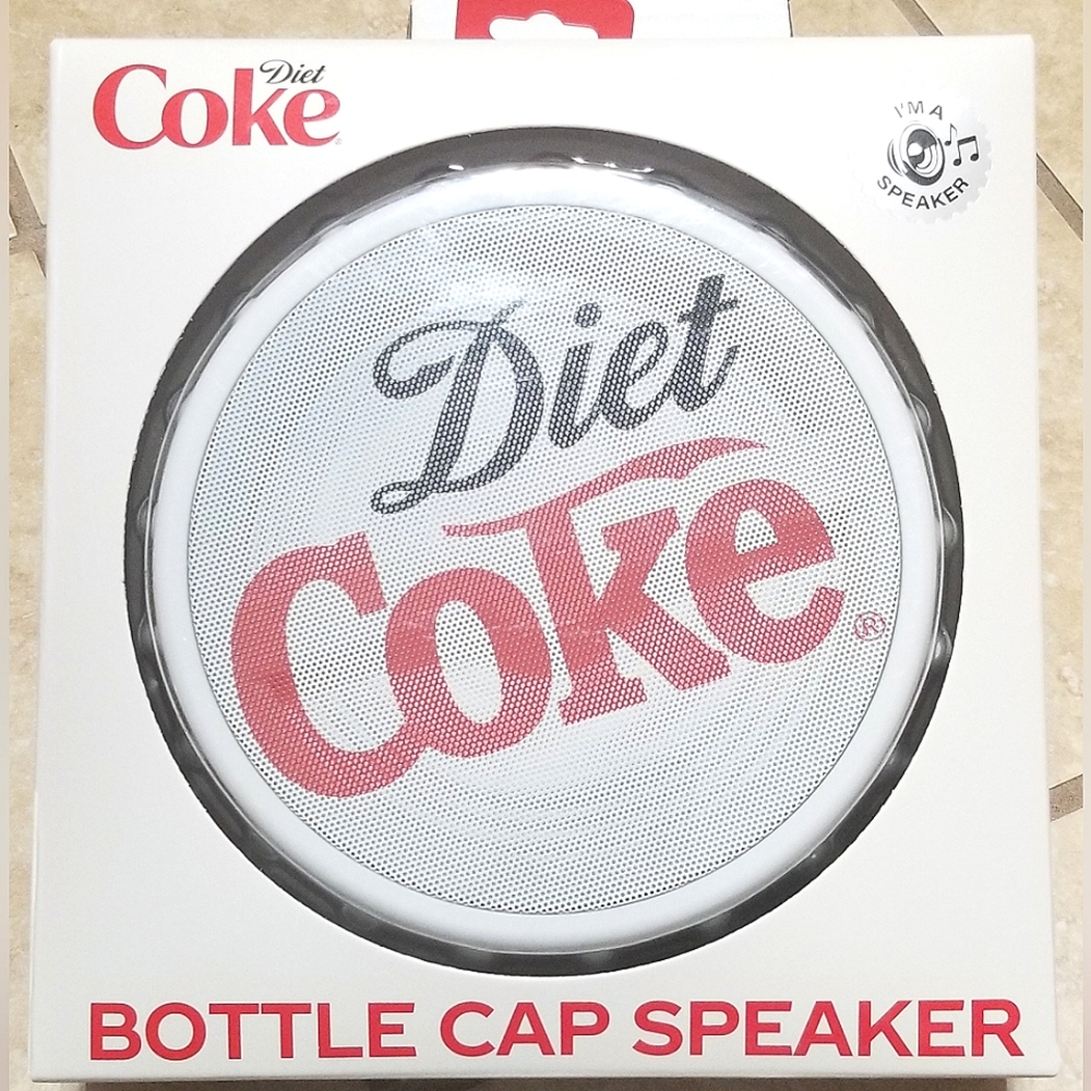 Diet Coke Bottle Cap Bluetooth Speaker With LED Lights
